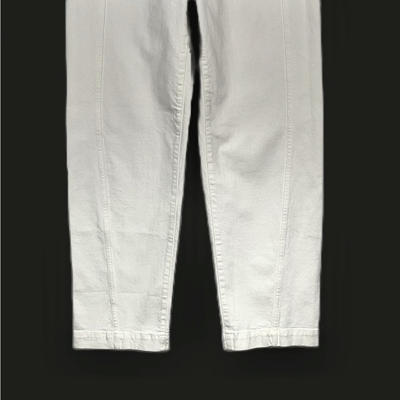 NWT Madewell Tapered Denim Trousers in Vintage Ivory, High Rise, Size 28 - Picture 12 of 16